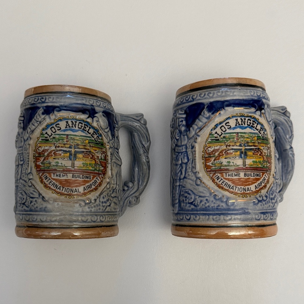 Vintage, Los Angeles International Airport EFCCO Souvenir Mug Stein, Japan